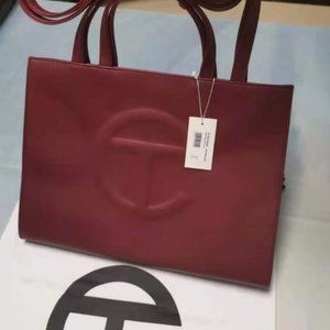 Telfar Medium Red Shopping Bag